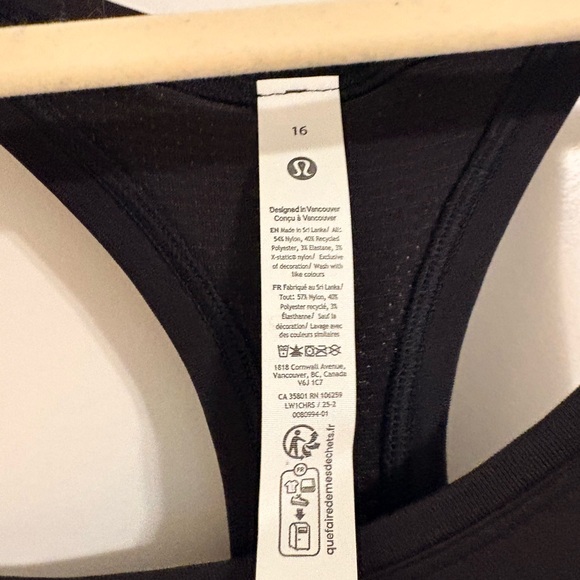 lululemon athletica Black Women's Tank Top - Picture 2 of 3